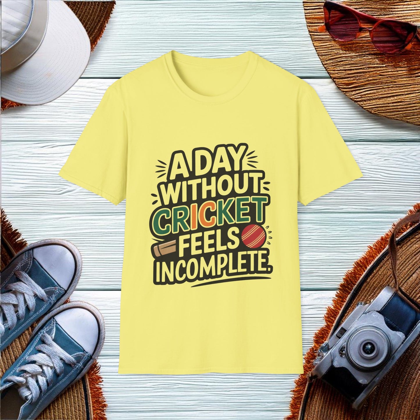 A Day Without Cricket T-Shirt - Location: United States