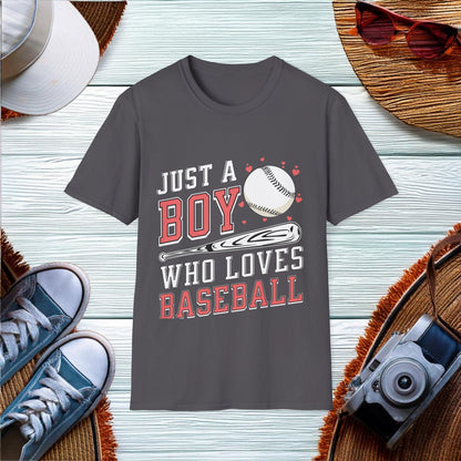 Just A Boy Who Loves Baseball T-Shirt