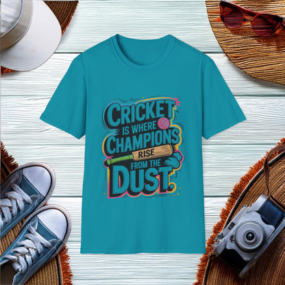 Champions Rise in Cricket T-Shirt - Location: United States