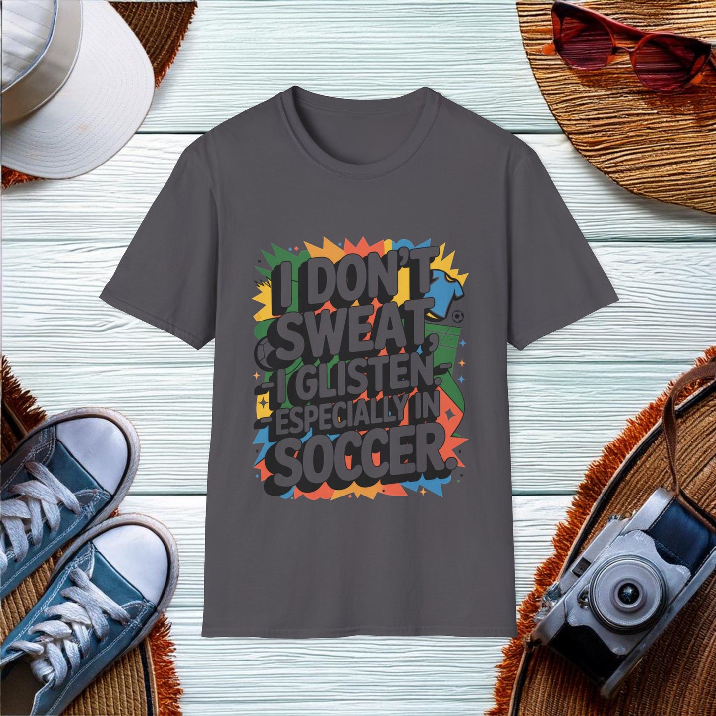 Soccer Glisten Quote T-Shirt - Location: United States