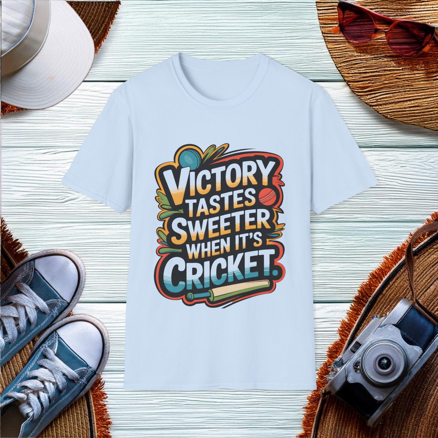 Victory tastes sweeter when it's cricket T-Shirt - Location: United States