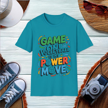 Game On Volleyball Power Move T-Shirt - Location: United States