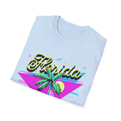 Floria Surfing Cocoa Beach Vintage Design T-Shirt