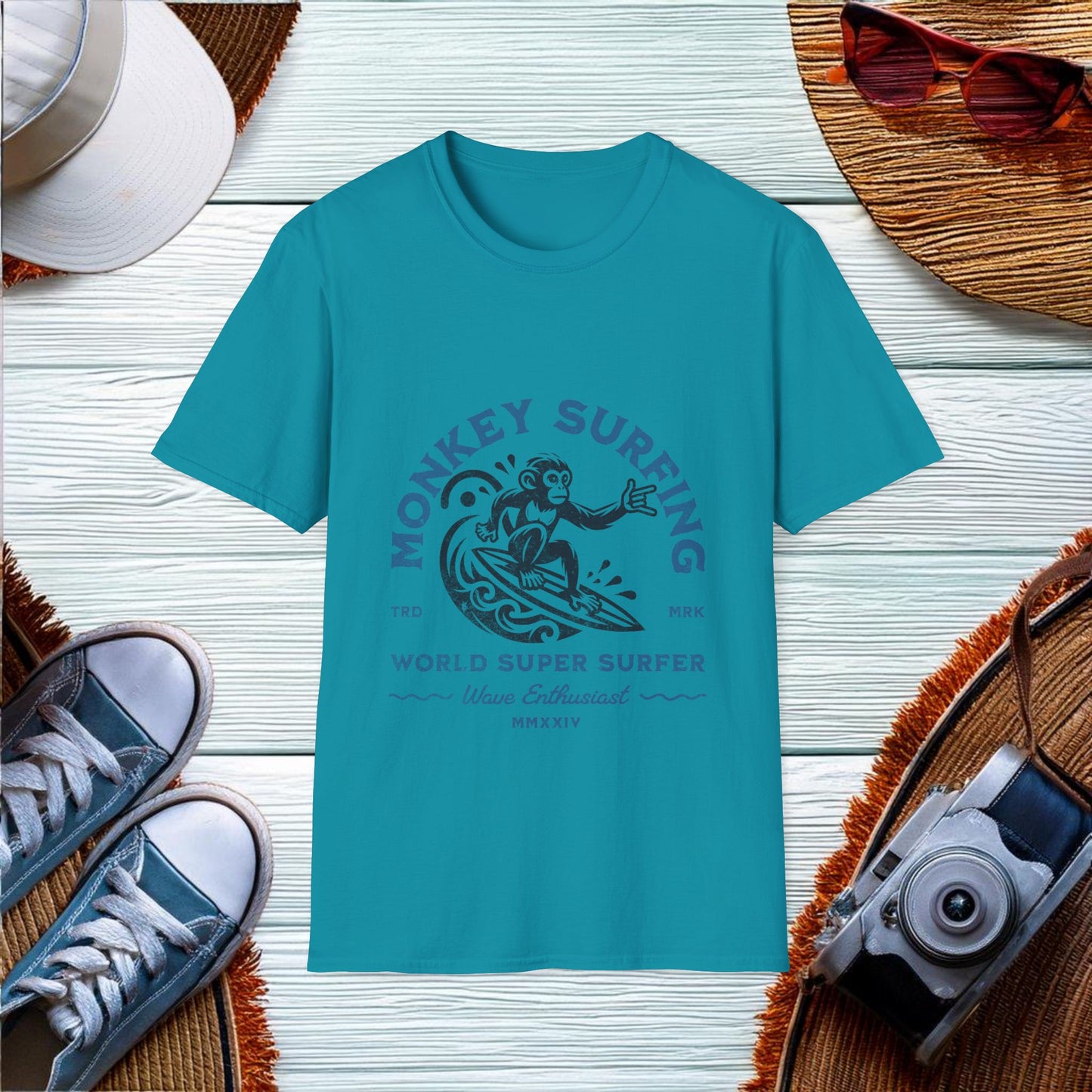 Monkey Surfing T-Shirt