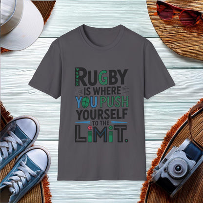 Limit-Pushing in Rugby T-Shirt - Location: United States