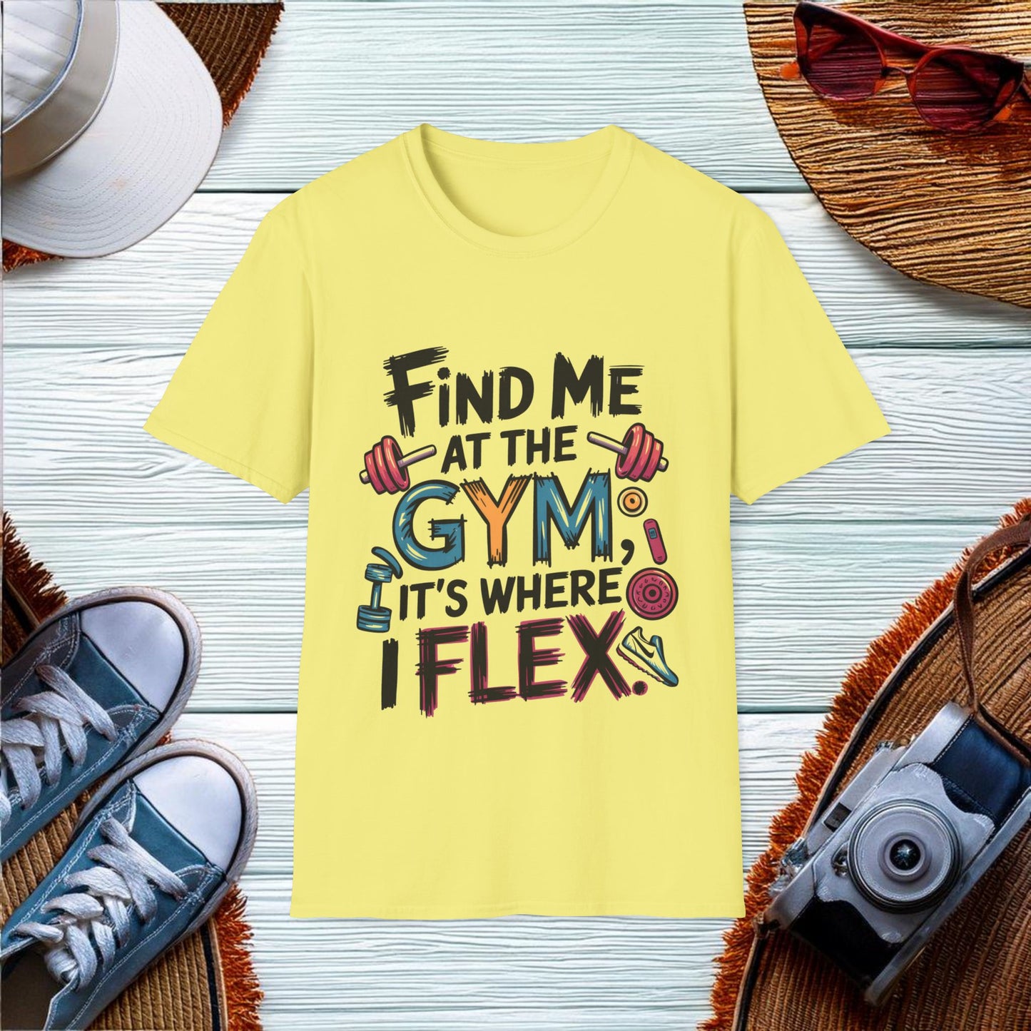 Flexing at the Gym T-Shirt - Location: United States