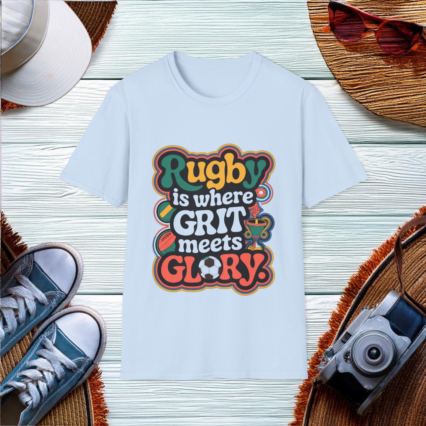 Rugby Grit Meets Glory T-Shirt - Location: United States