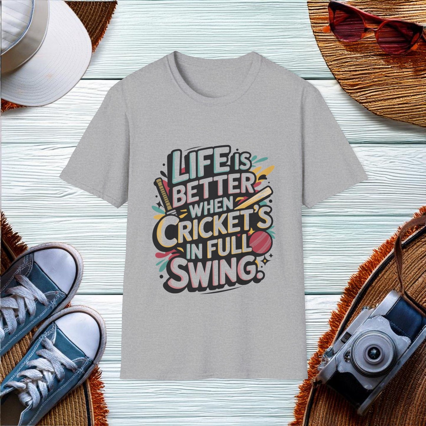 Life is better with cricket T-Shirt - Location: United States