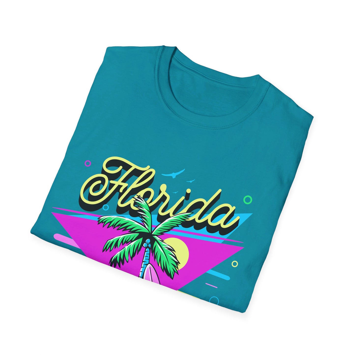 Floria Surfing Cocoa Beach Vintage Design T-Shirt