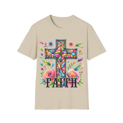 Faith - Cross - flowers  T-Shirt