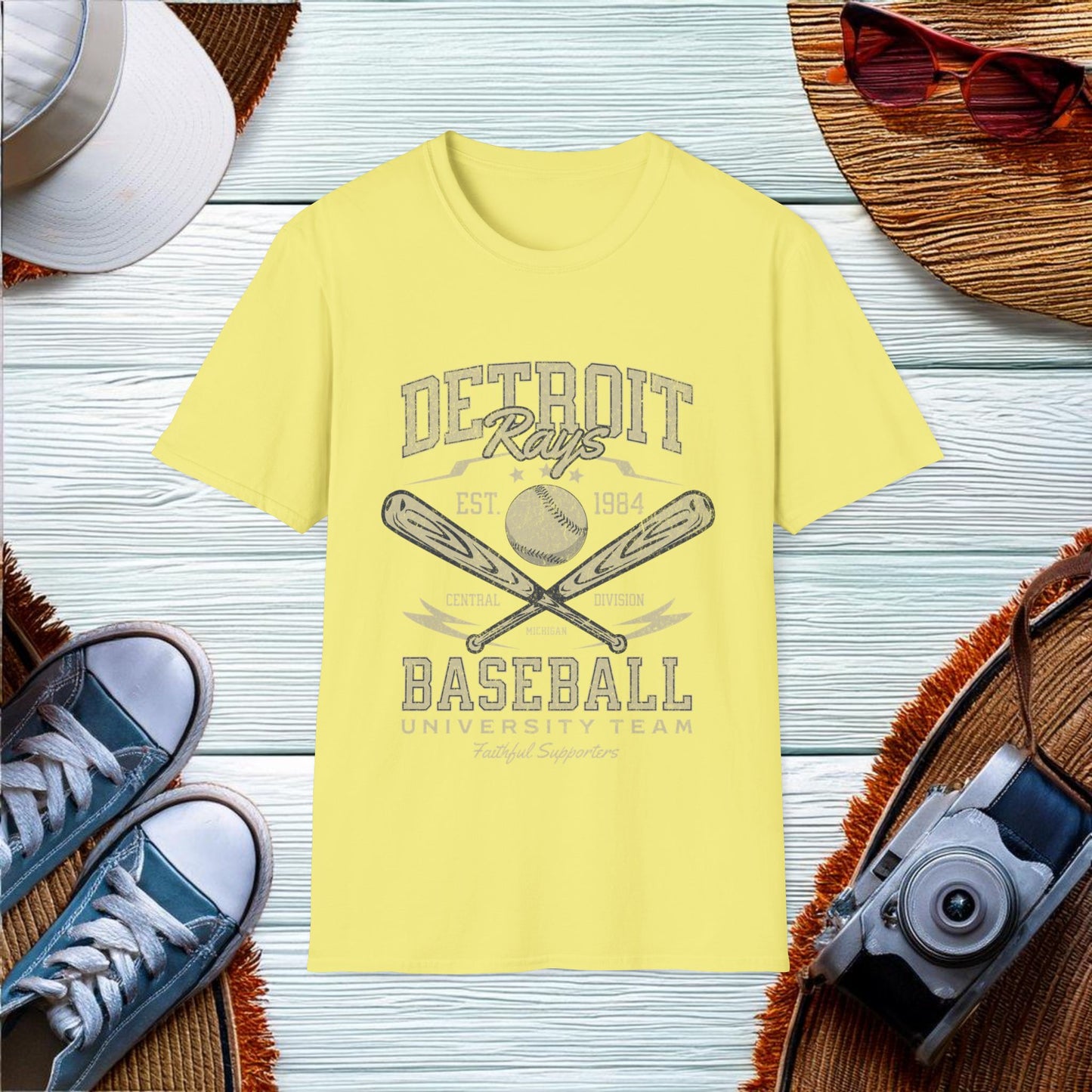 Detroit Rays Baseball  T-Shirt