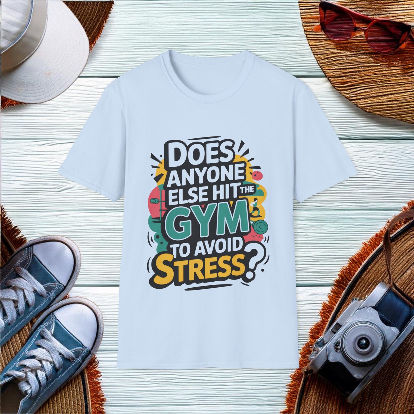 Avoiding Stress at the Gym T-Shirt - Location: United States