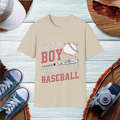 Just A Boy Who Loves Baseball T-Shirt