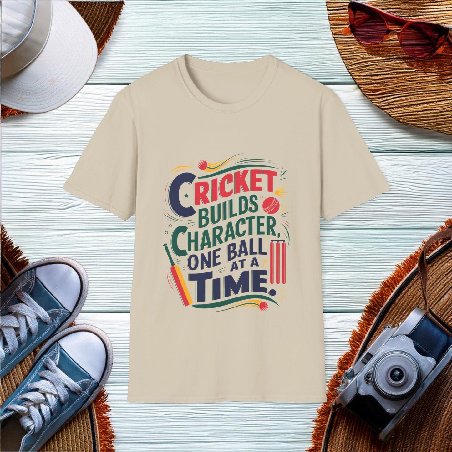 Cricket Character Building T-Shirt - Location: United States