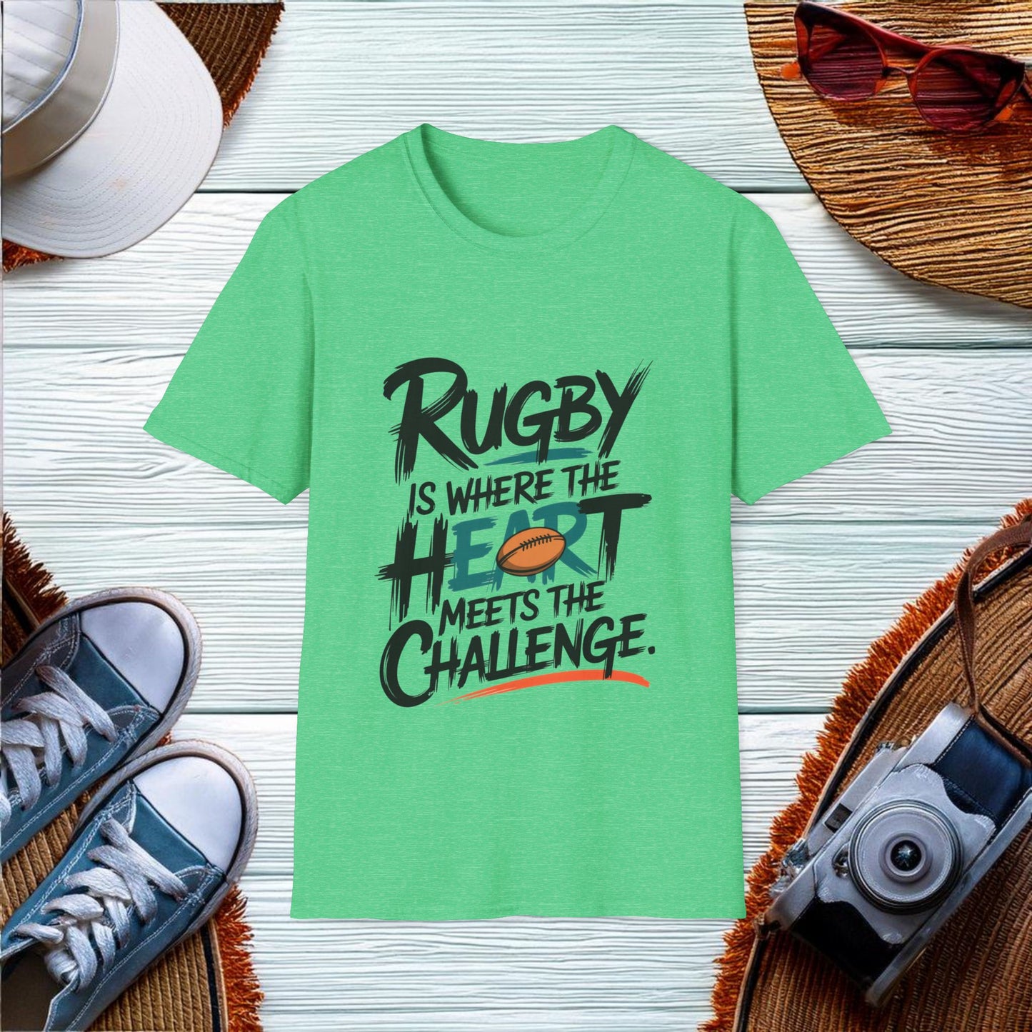 Rugby Heart Challenge T-Shirt - Location: United States