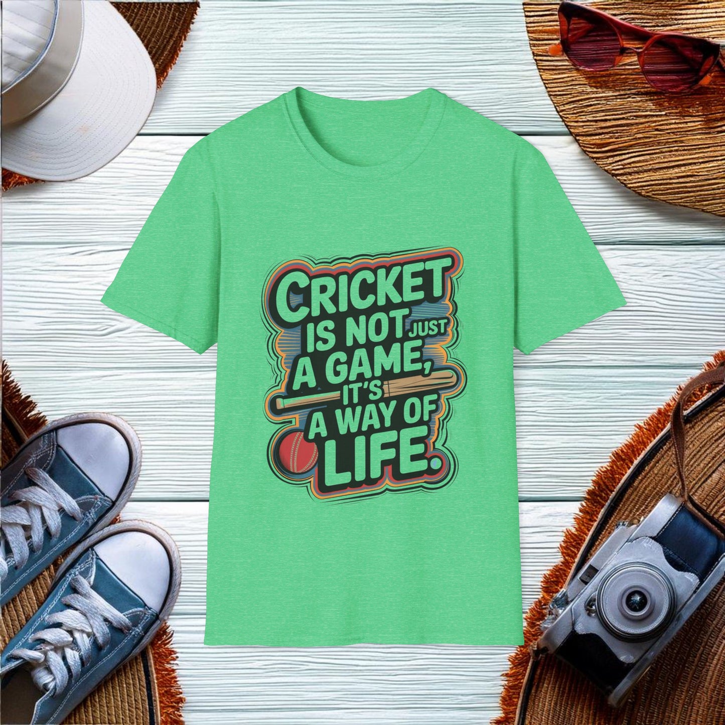 Cricket Enthusiast Quote T-Shirt - Location: United States