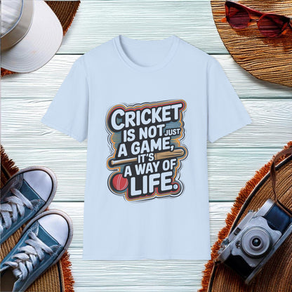 Cricket Enthusiast Quote T-Shirt - Location: United States