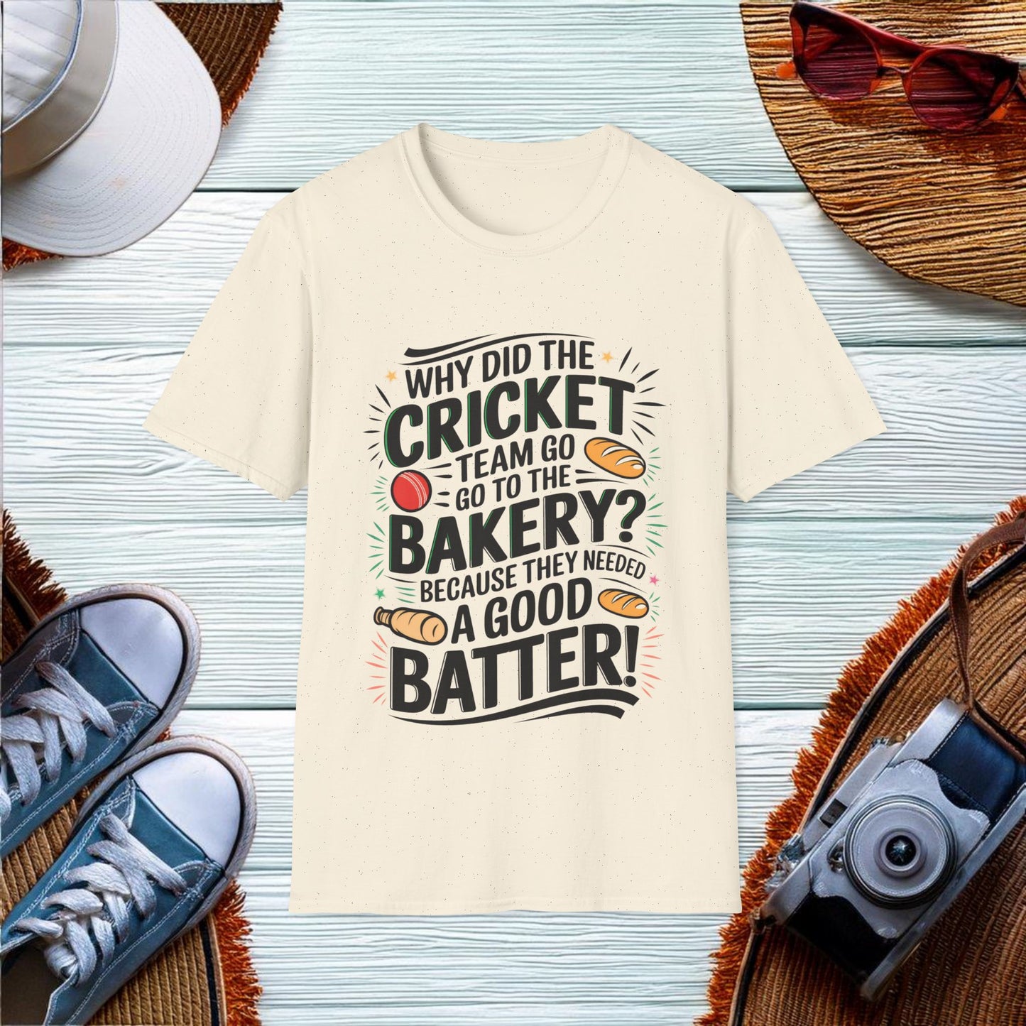 A Humorous Cricket Moment T-Shirt - Location: United States