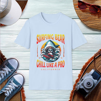 Surfing Bear  T-Shirt