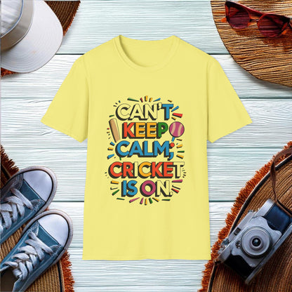 Cant keep calm cricket is on T-Shirt - Location: United States