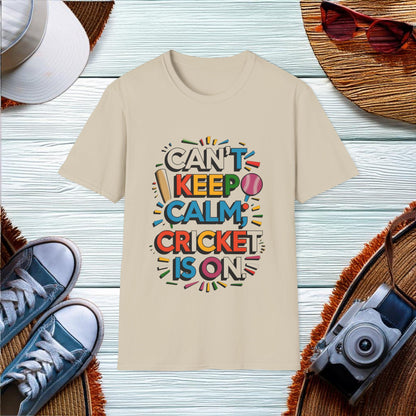 Cant keep calm cricket is on T-Shirt - Location: United States