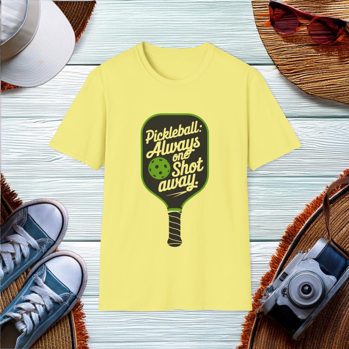 Pickleball Always one shot away T-Shirt - Location: United States