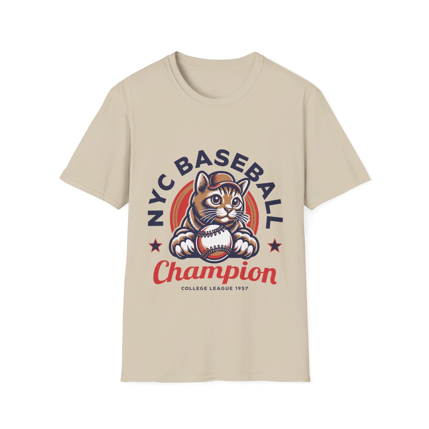 NYC Baseball Cat Champion T-Shirt