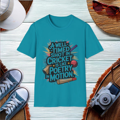 A well-timed shot in cricket T-Shirt - Location: United States