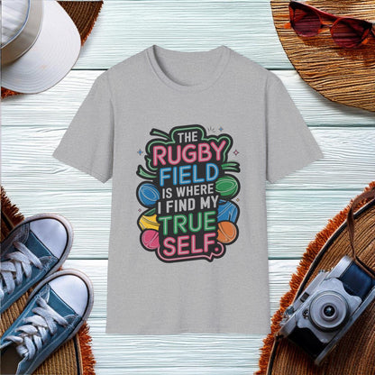 Finding True Self on the Rugby Field T-Shirt - Location: United States