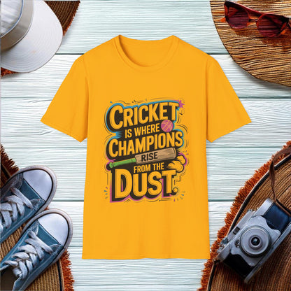 Champions Rise in Cricket T-Shirt - Location: United States