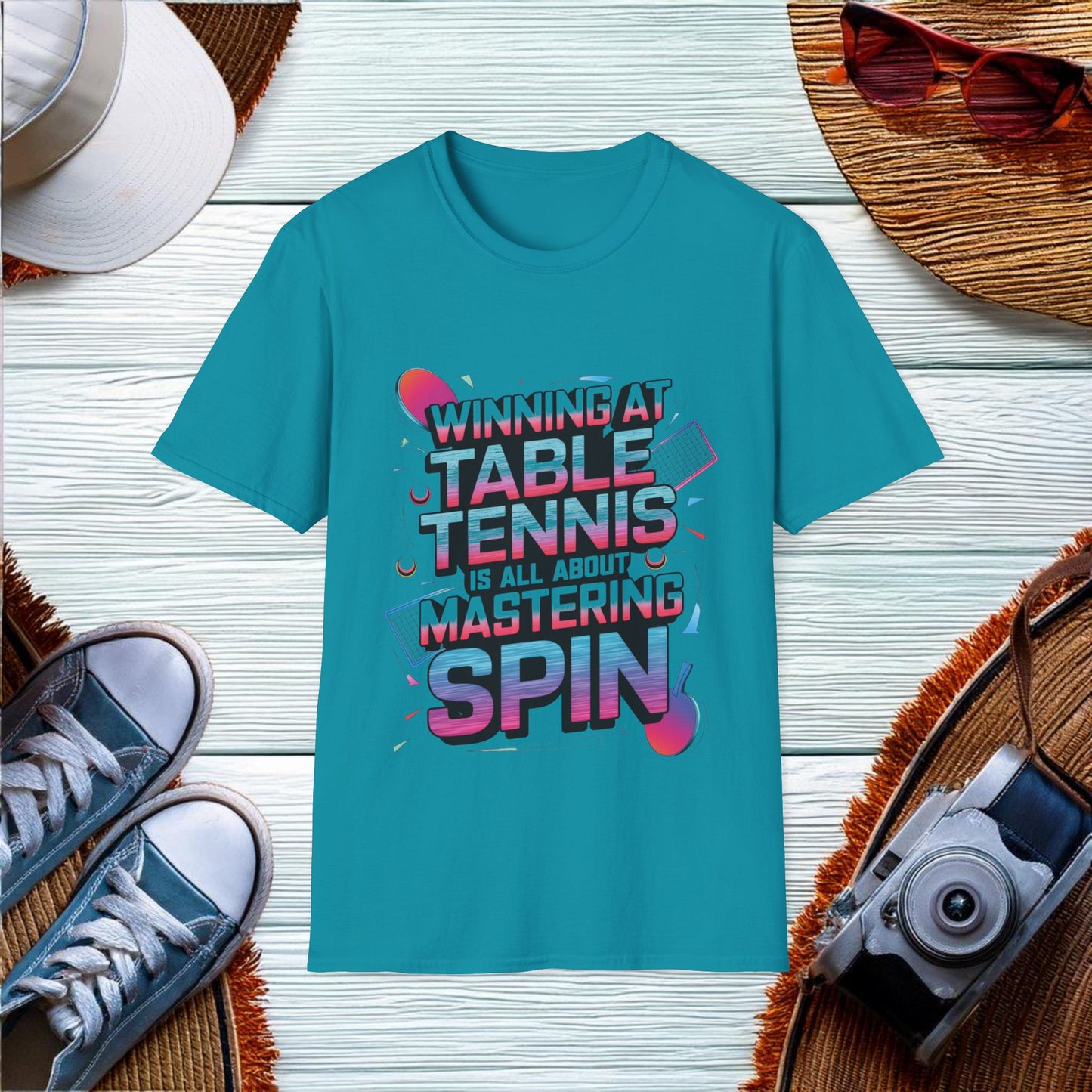 Mastering Table Tennis Spin T-Shirt - Location: United States