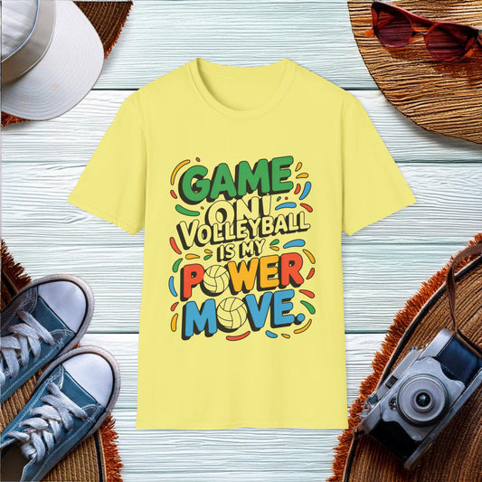 Game On Volleyball Power Move T-Shirt - Location: United States