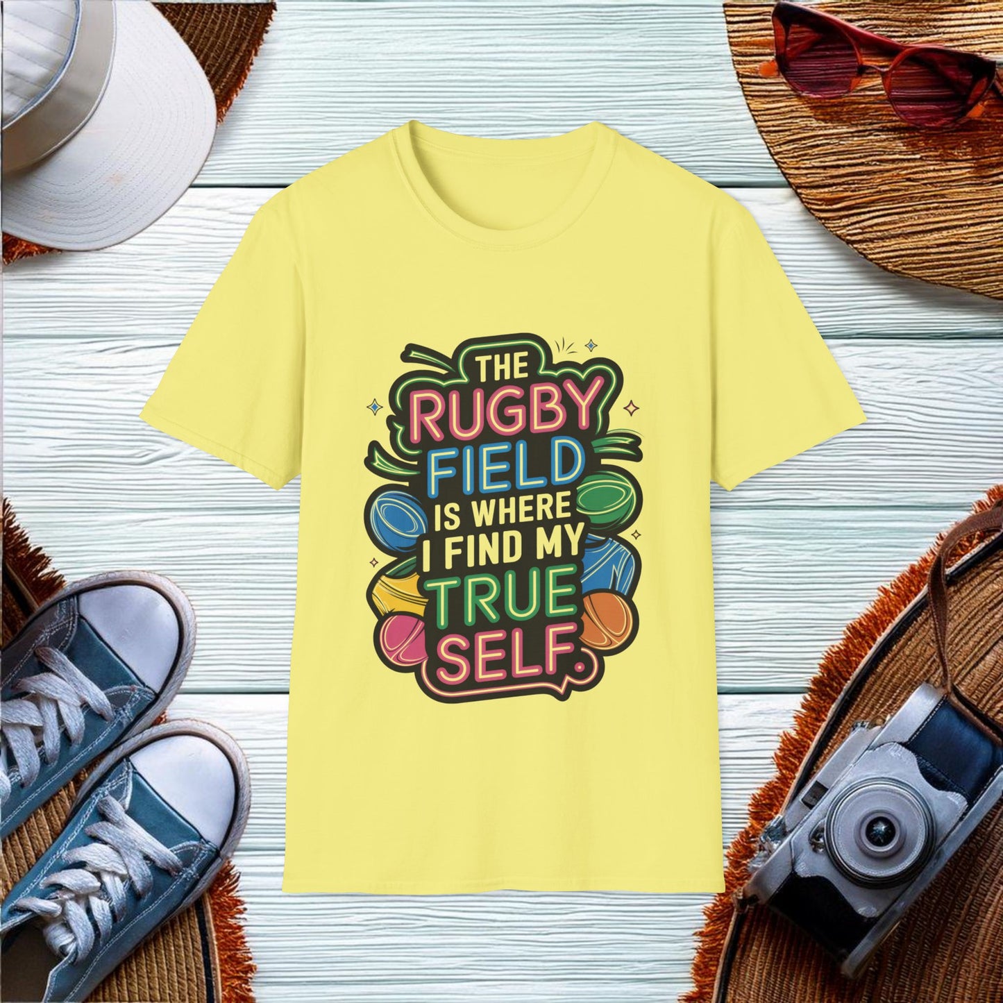 Finding True Self on the Rugby Field T-Shirt - Location: United States