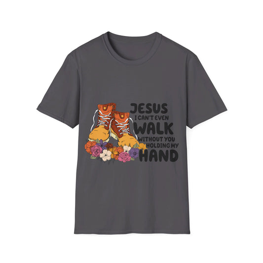 Jesus Walk Hand Sublimation   T-Shirt