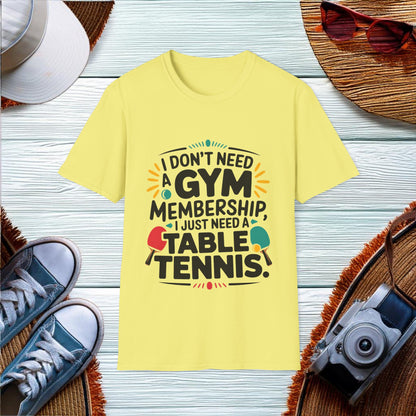 Fitness with Table Tennis T-Shirt - Location: United States