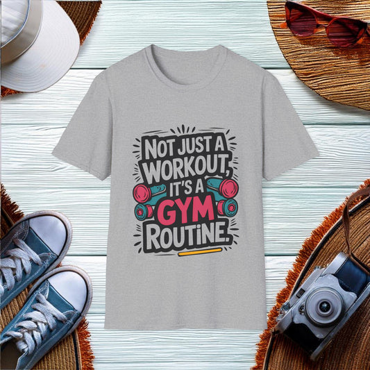 Gym Routine Motivation T-Shirt - Location: United States