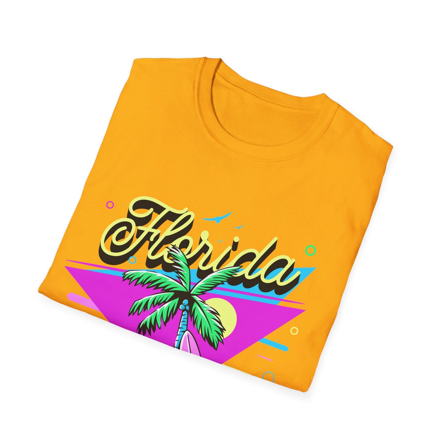 Floria Surfing Cocoa Beach Vintage Design T-Shirt