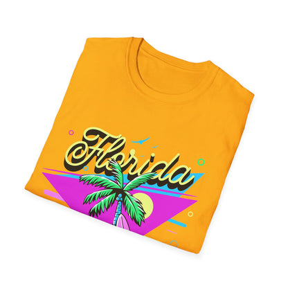 Floria Surfing Cocoa Beach Vintage Design T-Shirt