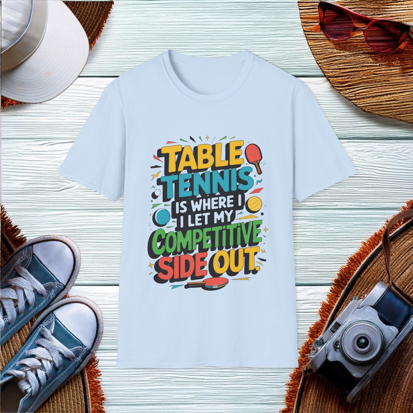 Competitive Side in Table Tennis T-Shirt - Location: United States