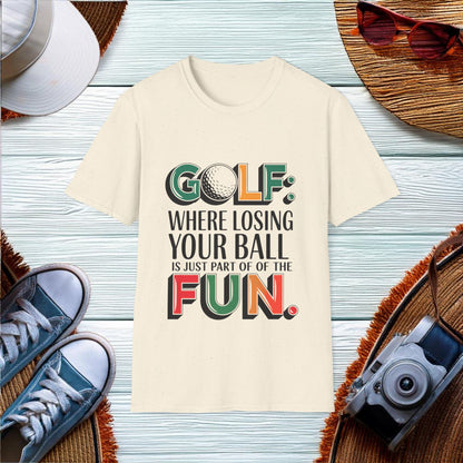 Golf Humor Losing Balls T-Shirt - Location: United States