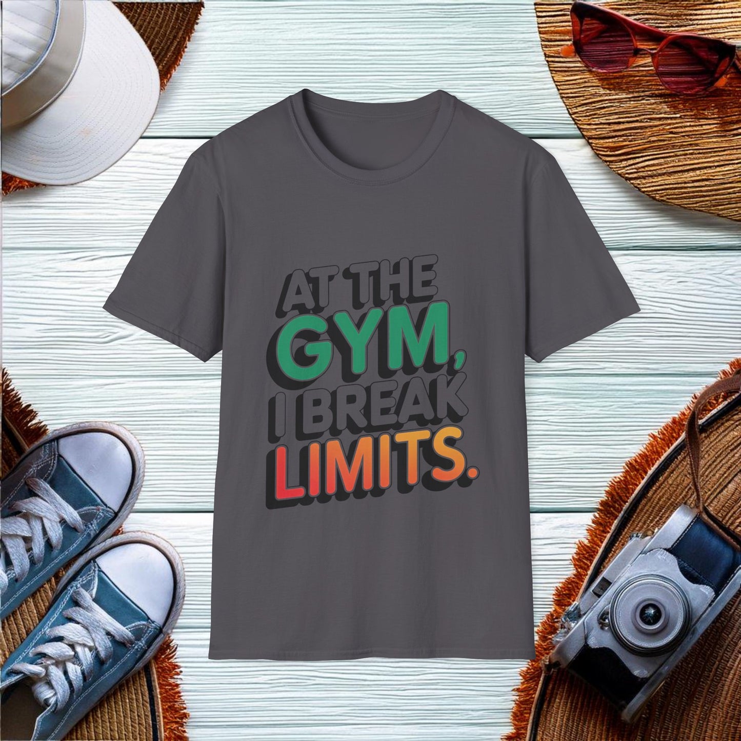 Breaking Limits at the Gym T-Shirt - Location: United States