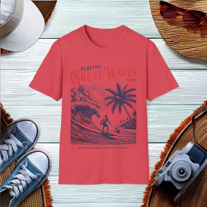 Surfing Great Waves  T-Shirt