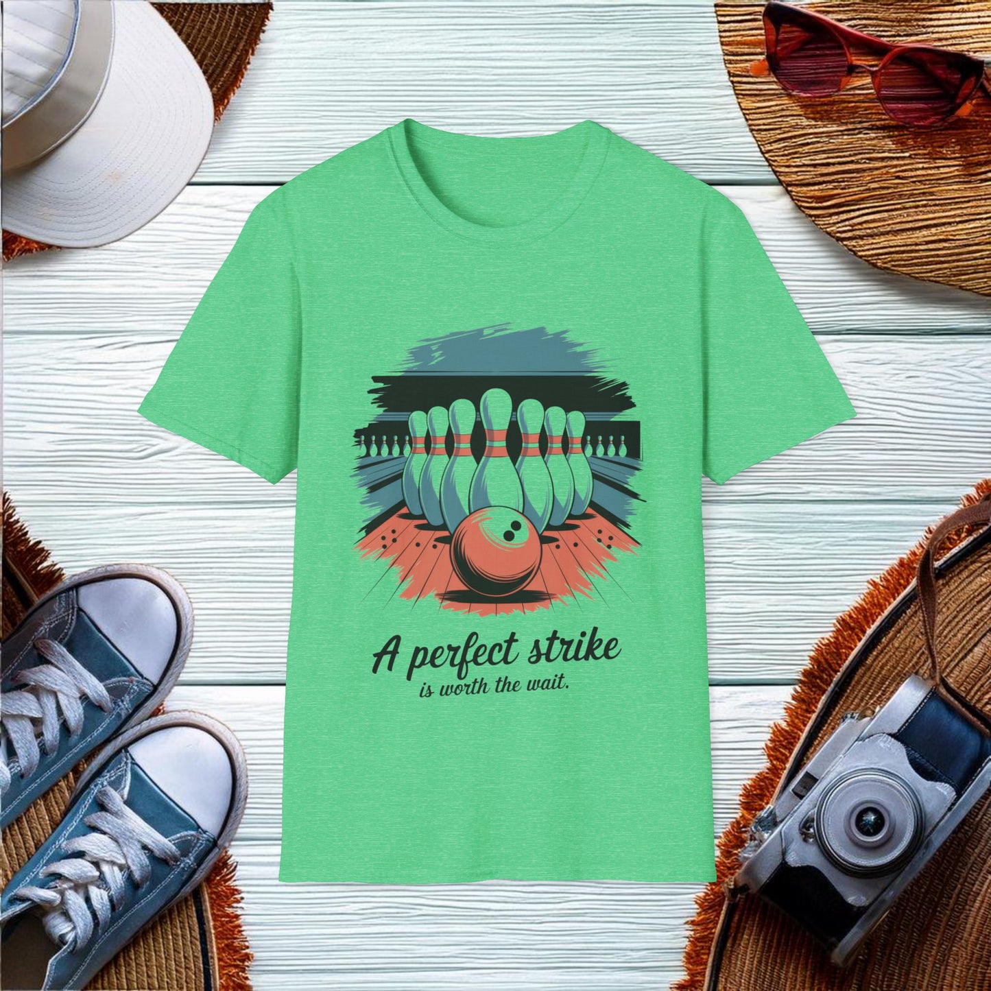 A perfect strike is worth the wait T-Shirt - Location: United States