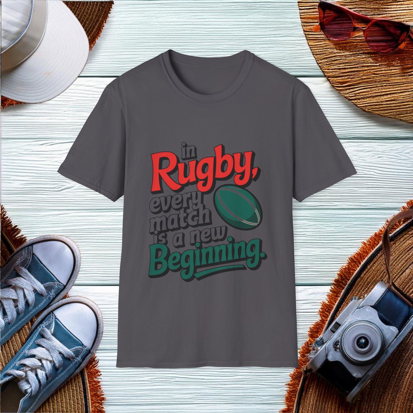 Inspiration for Rugby Enthusiasts T-Shirt - Location: United States