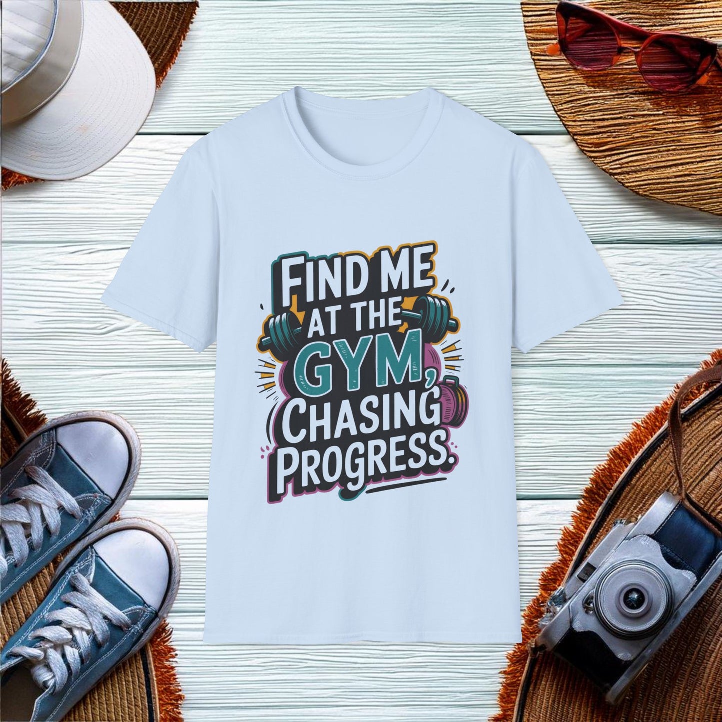 Chasing Progress at the Gym T-Shirt - Location: United States