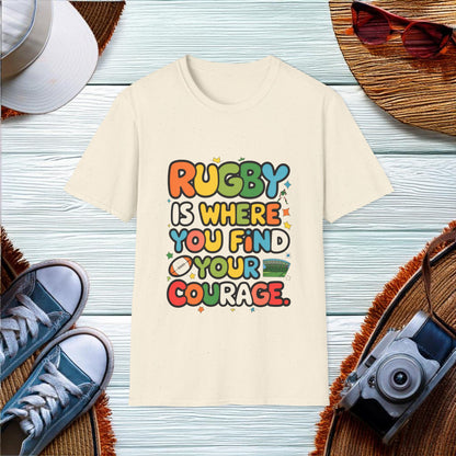 Finding Courage in Rugby T-Shirt - Location: United States