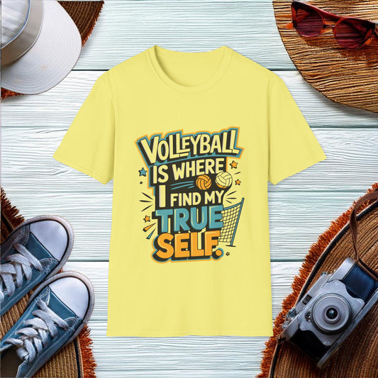 Discovering True Self in Volleyball T-Shirt - Location: United States