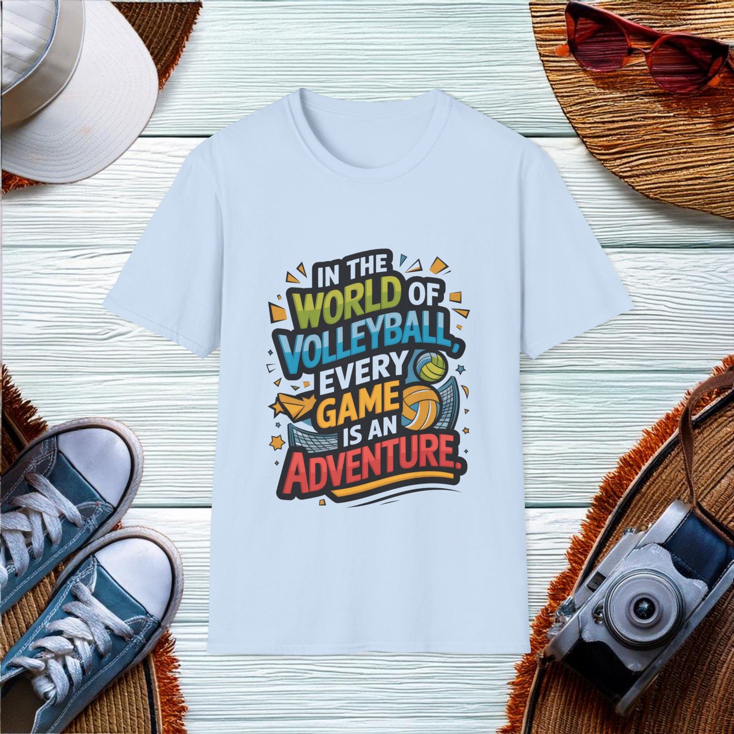 In the world of volleyball every game is an adventure T-Shirt - Location: United States