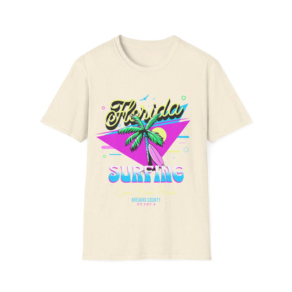 Floria Surfing Cocoa Beach Vintage Design T-Shirt