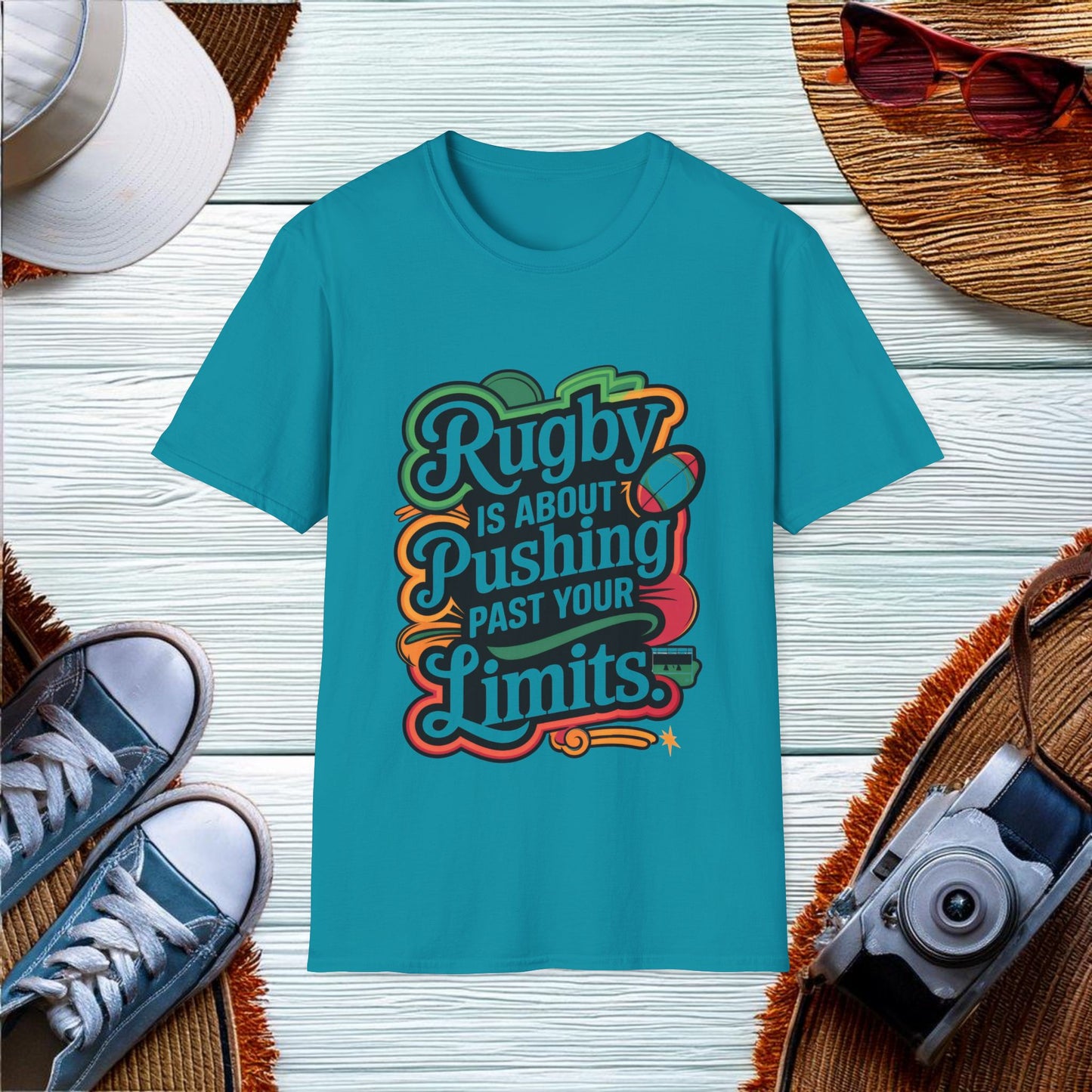 Pushing Limits in Rugby T-Shirt - Location: United States